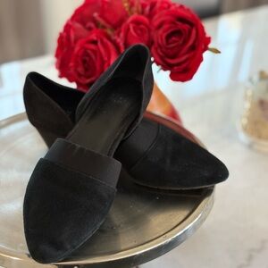 Eileen Fisher Black Flute Suede Flat | EILEEN FISHER
Size 7 1/2